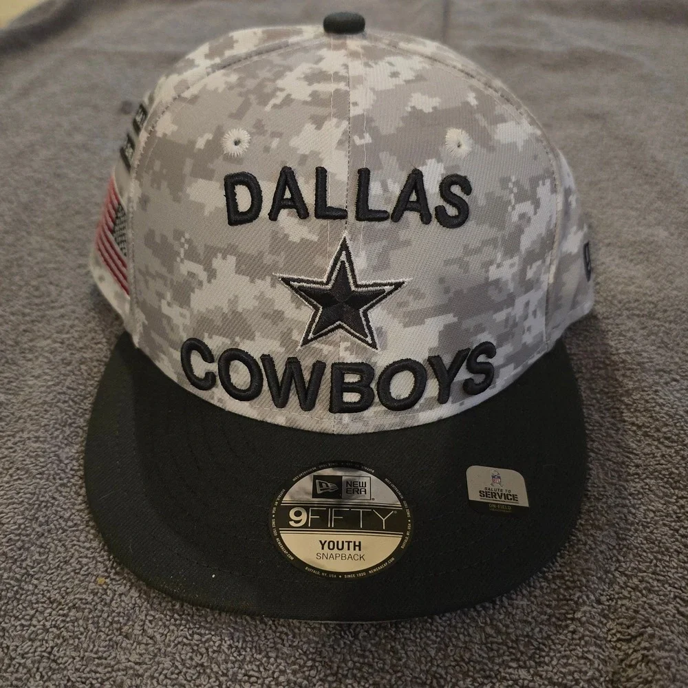 New Era Youth Snapback 2024 Digital Camo Dallas Cowboys Salute Service Hat NFL